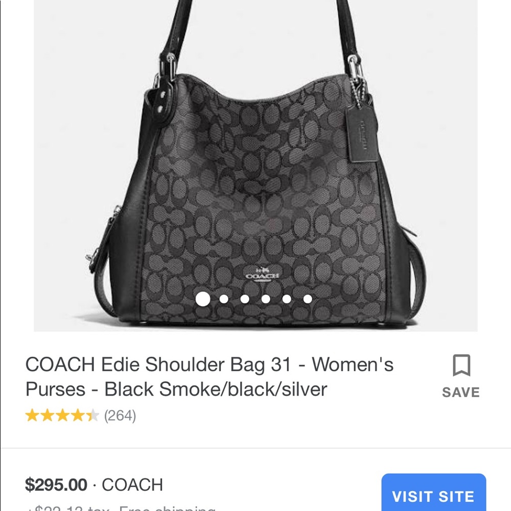 Coach Edie Shoulder Bag Authentic